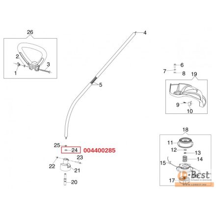 Alátét hézagoló 725 B, 936, 937, 940, 940 C, 941 C, 941 CX, GS 370, GS 371, GS 410 C, GS 410 CX