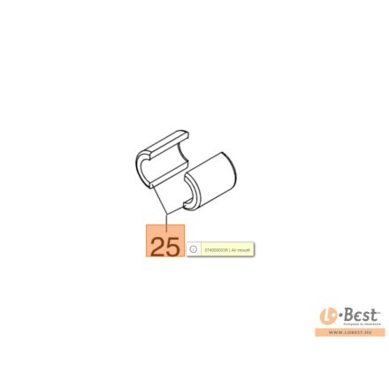 Rezgéscsillapító gumi fogantyúnál Sparta 38,380,381,44,440,441