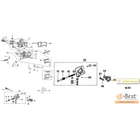   Olajszivattyú meghajtó csiga, olajcsiga 970, 971, 980, 981, 985 HD, GS 720, GS 820