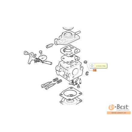 Szűrő a karburátorban