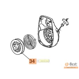 Kötéltárcsa MTL 50, MTL 51, SA 18, SC 33, S50 motor