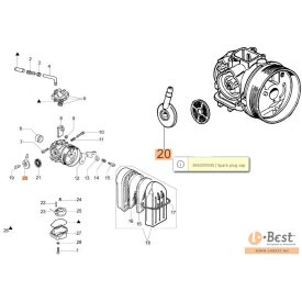   Szelep benzincsonk kivezetés DellOrto karburátor oldalán - 365200045