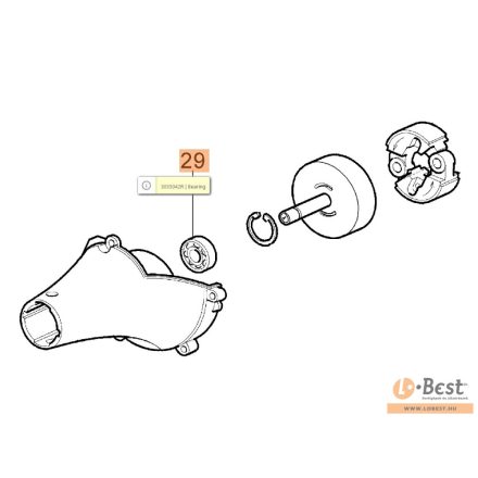 Csapágy kuplungházhoz  6202 2RS - 3035019