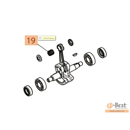 Tűgörgős csapágy hajtókarhoz a dugattyúnál BCH 250