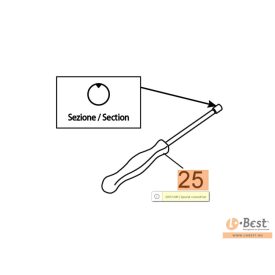   Szerszám karburátor állító GS 350, GSH 400 - háromszög bevegás belül