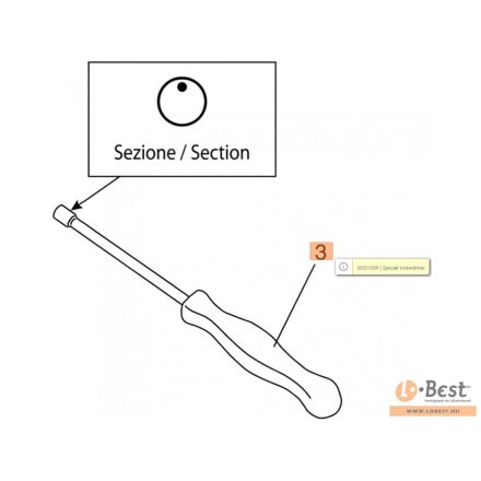 Szerszám, karburátor  állító  BCH 250/400