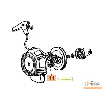 Indító rugó AM permetezők, SA 45 TL