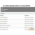 Indító fül  AM 150,180,190, MB 80-800,