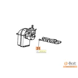 Csavar AM karburátor csonkhoz