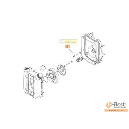 Csavar, házfelfogó WP 300