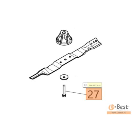 Késcsavar főtengelybe 57-60 mm