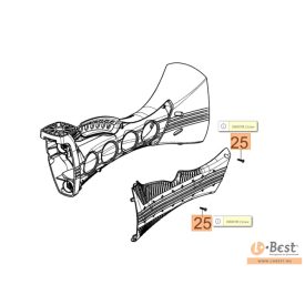 Csavar burkolat összefogó pl. BC 430