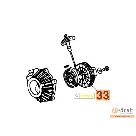 Kötéltárcsa SA 18, PA 1040