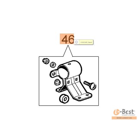 Tartó, a védőburkolatot rögzíti - Sparta 25,250,26