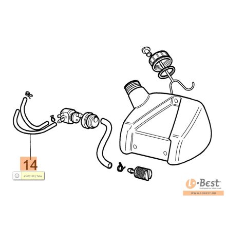 Benzincső átlátszó Sparta 25,250 - 11 cm 3.5 mm belső, 5 mm külső(visszafolyó)