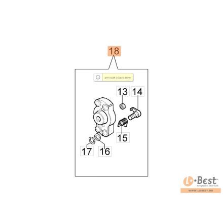 Indító agy berántó csésze komplett berántó agy 750, 753, 755