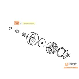   Olajszivattyú meghajtó csiga, olajcsiga 936,937,940,941,GS370,GS410C,136,137,140,141C