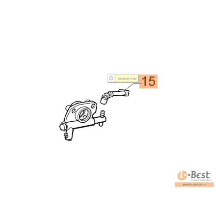 Olajcső recés 936,937,940,941C-CX,GS370,GS410C-CX,GS371,411,451,GS44,440
