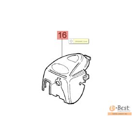 Légszűrő levegőszűrő burkolat fedél 140