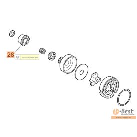 Olajszivattyú meghajtó csiga, olajcsiga 947,952,GS520