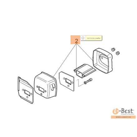 Kipufogó 947, 952 - GS 520-ra fordított csavar irány - 50072033