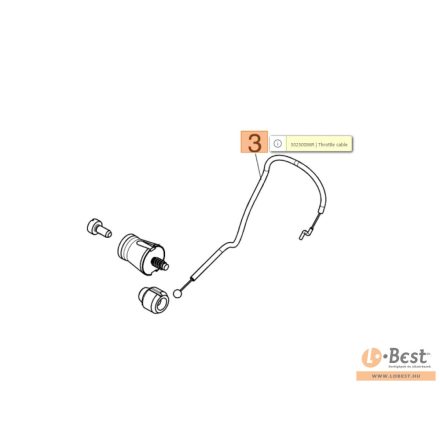 Gázbowden gázbovden GS 650