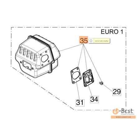 Kipufogó GS 650 EURO 1