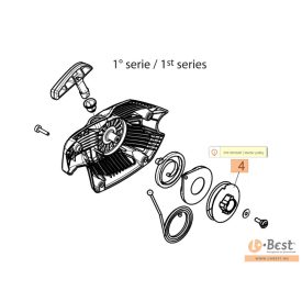   Kötéltárcsa GSH 510, GSH 560, MTH 5100, MTH 5600 - I. series