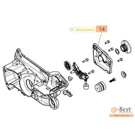   Olajszivattyú olajpumpa fedél - MTH 5600,MTH 5100,GSH 510,GSH 560