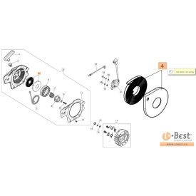   Indító rugó GSH 40-400, GSH 51-510, GSH 56-560, EFCO MTH 5100, MTH 5600