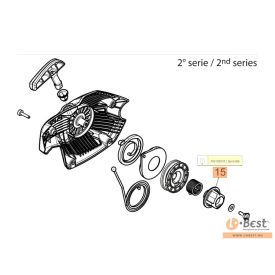   Kötéltárcsa közép GSH 40, 400, 510, 560, MTH 400, 4000, 5100, 5600