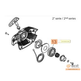   Kötéltárcsa GSH 510, GSH 560, MTH 5100, MTH 5600 - II. series