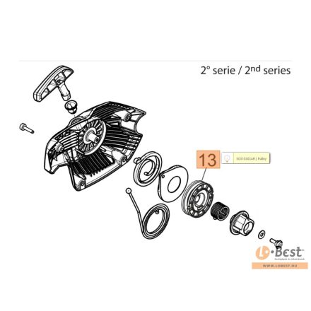 Kötéltárcsa GSH 510, GSH 560, MTH 5100, MTH 5600 - II. series
