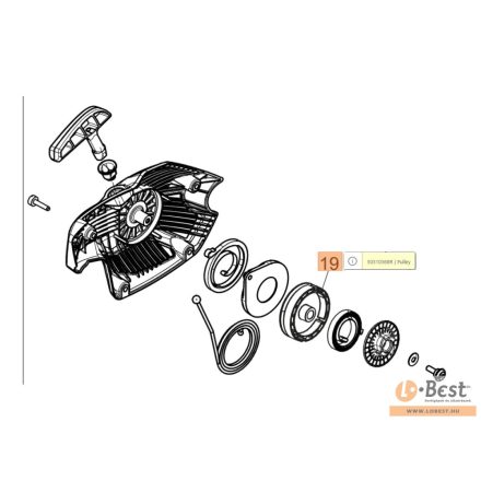 Kötéltárcsa GSH 510, GSH 560, MTH 5100, MTH 5600 - III. series