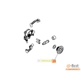   Olajszivattyú meghajtó csiga, olajcsiga GSH 40, GSH 400, GSTH 240 - 50350004