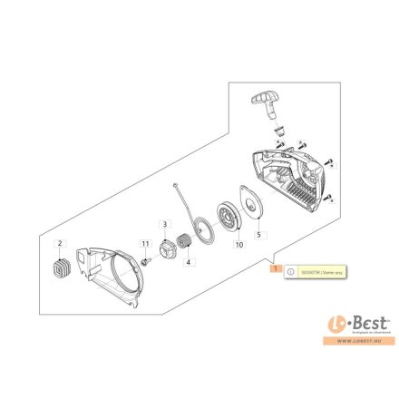 Indító szerkezet komplett GSTH 240