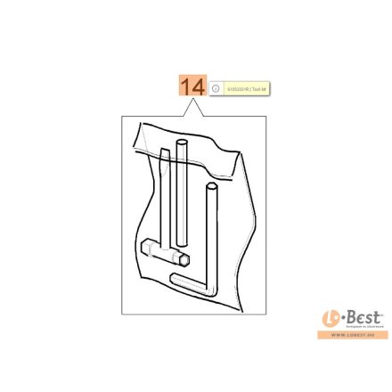 Kulcs készlet, szerszám készlet - Sparta25,26,250,Victus260