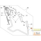 Fogantyú cső kormány -U- alakú - 360T,380,420 - Régi verzió - 20mm