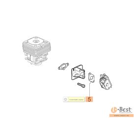   Tömítés karburátorcsonk tömítés Sparta 37,42, BC 380,420