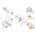 Karburátor csonk BC 350-380-400-420-430, Sparta 37-38-380-381-42-44-440-441