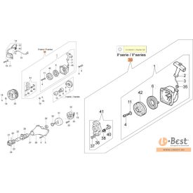   Indító komplett aggyal Sparta 37, 370, 38, 380, 42, 44, 440