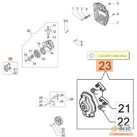 Indító agy komplett Multi Mate motor