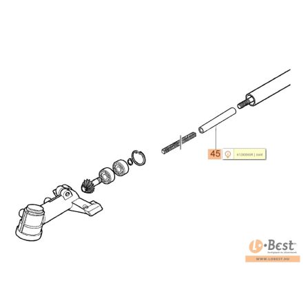 Tengely toldó BC szöghajtásnál