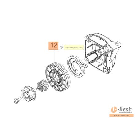 Kötéltárcsa BC 350, 380, 420, 430, Sparta 381, 441