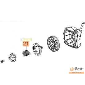   Rugó az indítóban (segédrugó) BC 350, 380, 400, 420, 430 T, SPARTA 381, 441