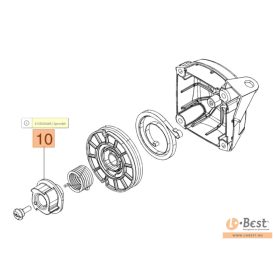 Kuplung az indító tárcsánál