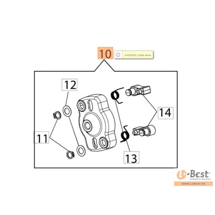 Indító agy komplett BC 530, 550