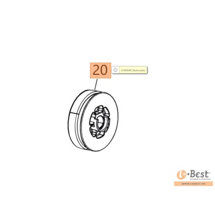 Kötéltárcsa BCH 40,400,50,500 - rásegítős