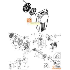 Indító rugó MB 90, MB 900, BV 900,BV 901, 