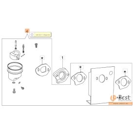   Karburátor javító készlet  G 44 PK-TK, G 48 PK-TK, MAX 48 TK (K40,K500,K600)